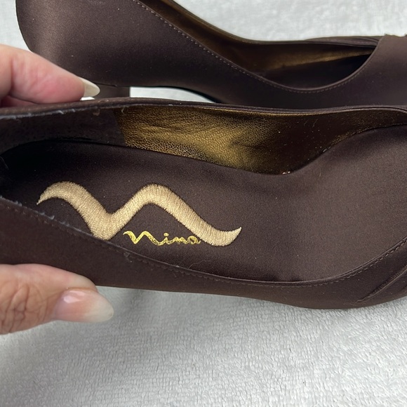 Nina, Elegant Brown Women's Heels - Picture 2 of 5